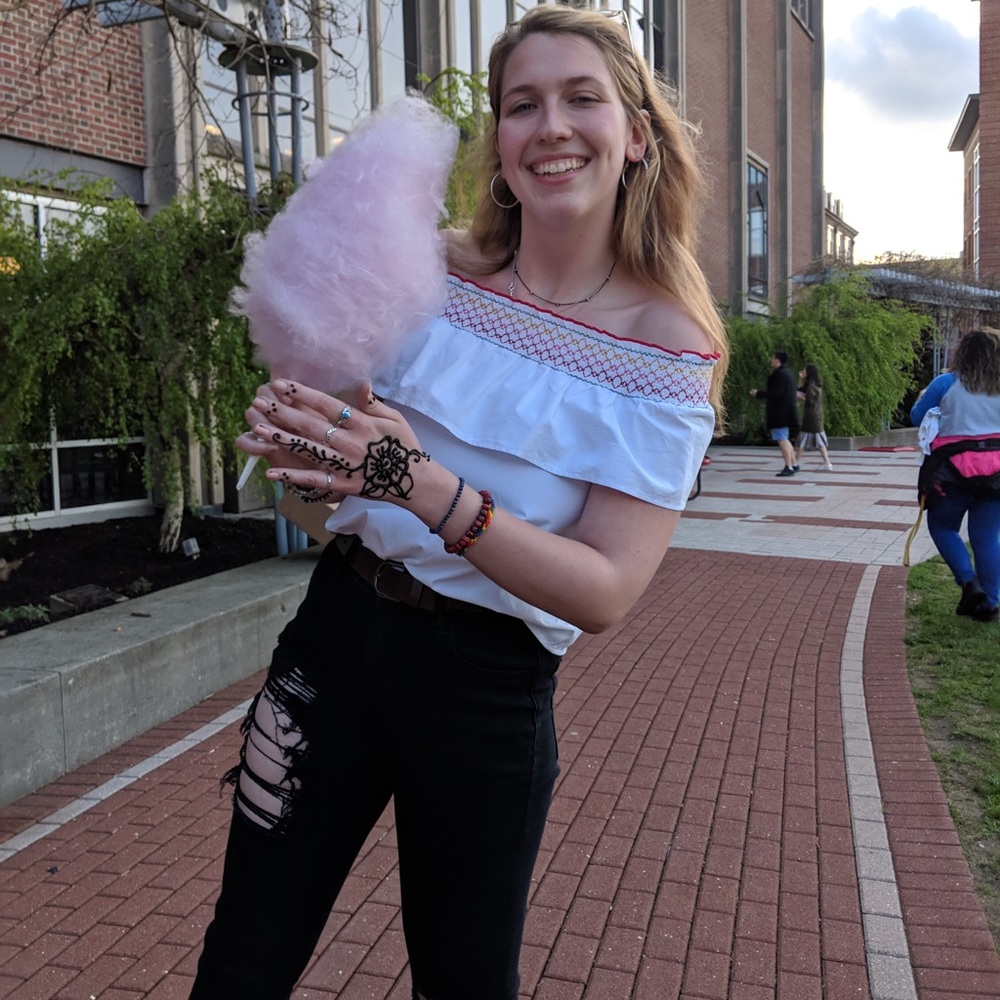 Black Distressed American Eagle Jeans